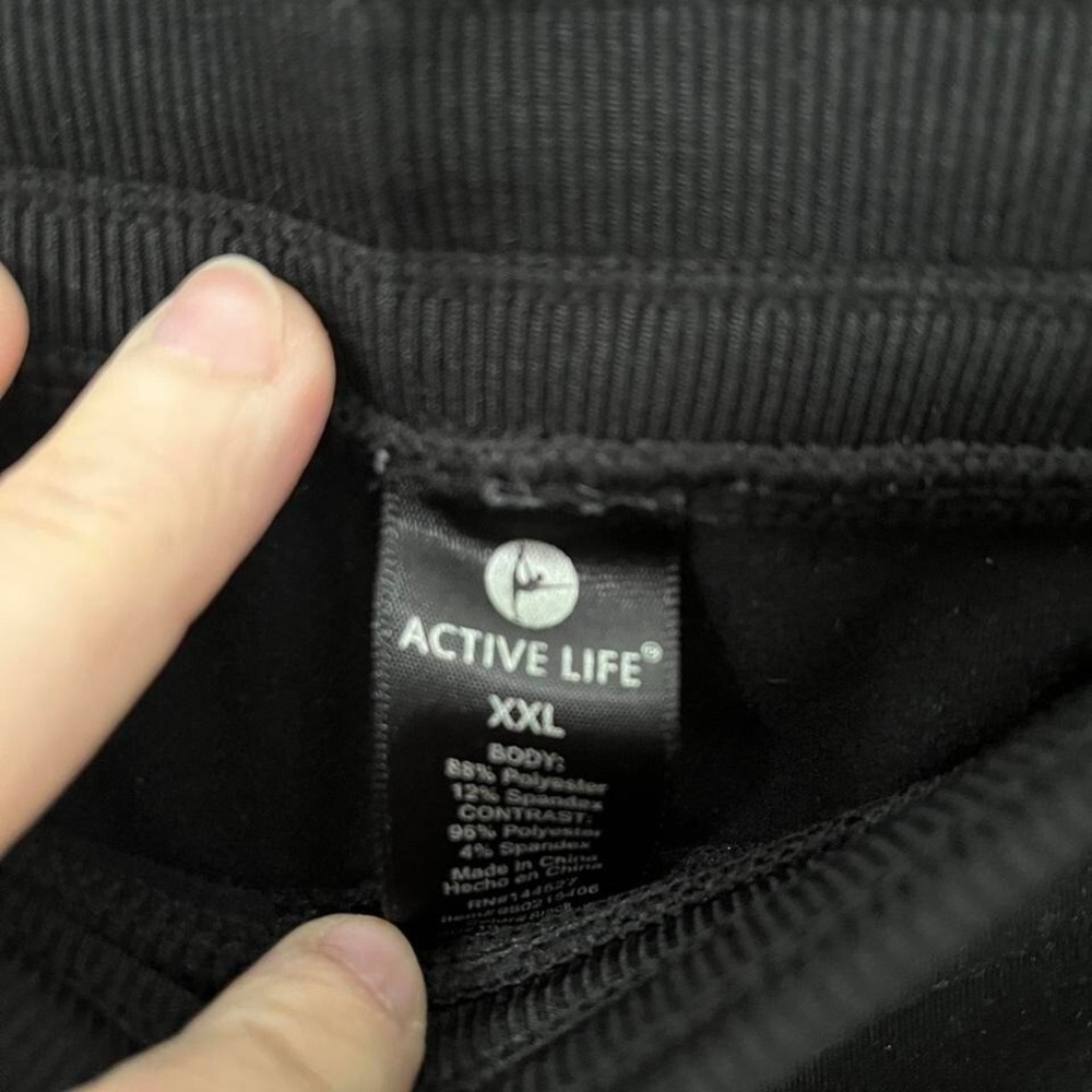 Active Life Workout Pants Loose Fit Straight Leg Size XXL Polyester Spandex - Picture 2 of 5